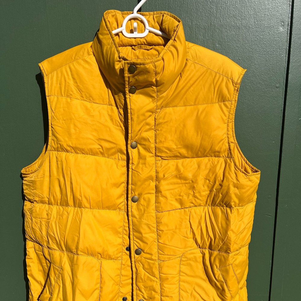 L.L. Bean Yellow Down Vest - men's M